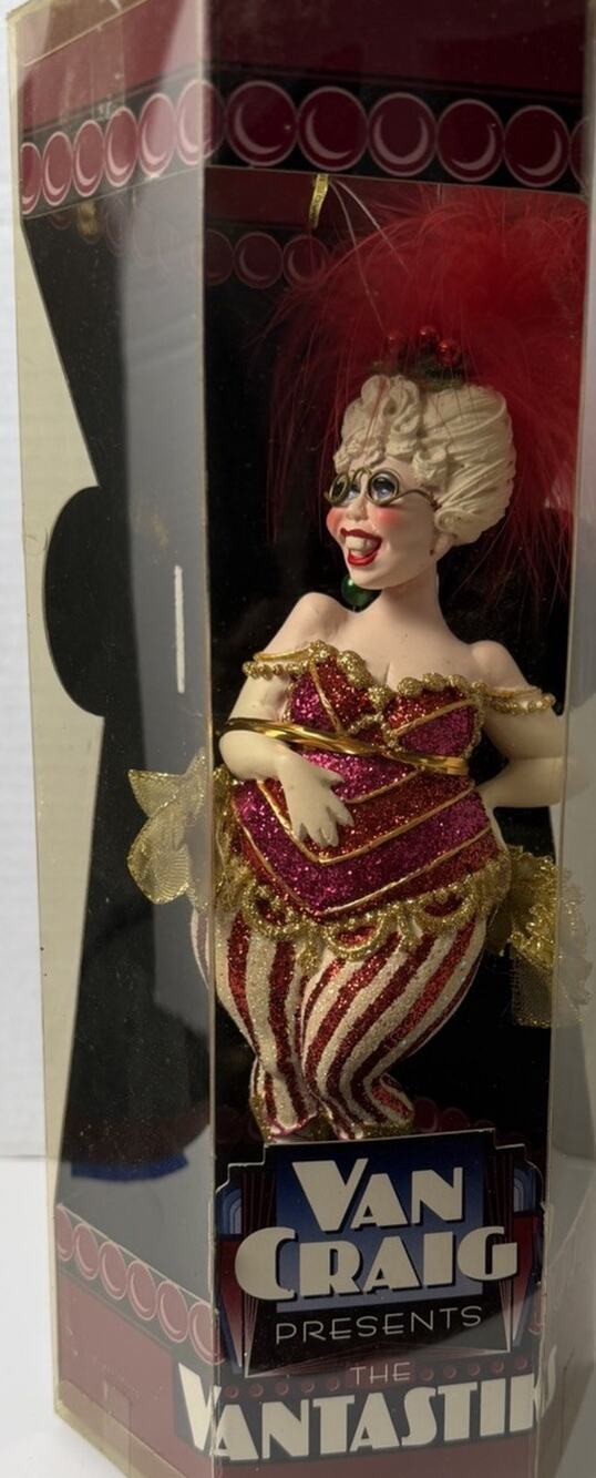 Kurt Adler Van Craig The Vantastiks Showgirls Ornament Roaring 20's NIB